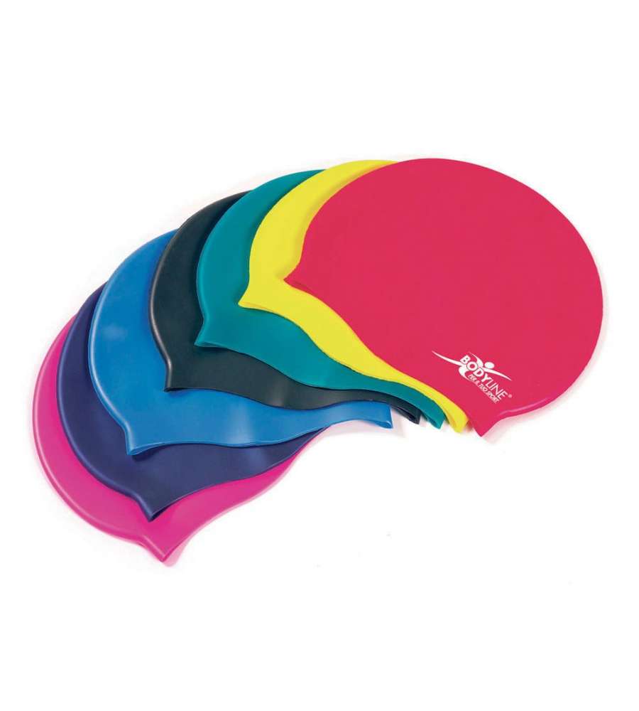 Cuffia colorata in silicone per nuotare in piscina