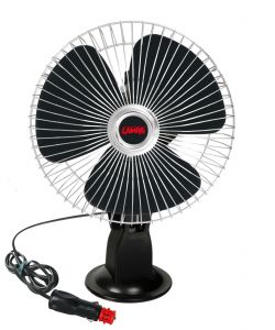 Chrome-Fan, Ventilatore Con Ventosa D.8' - 12V