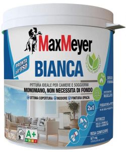 Bianca Pittura Lavabile Monomano 0,75 l Max Meyer