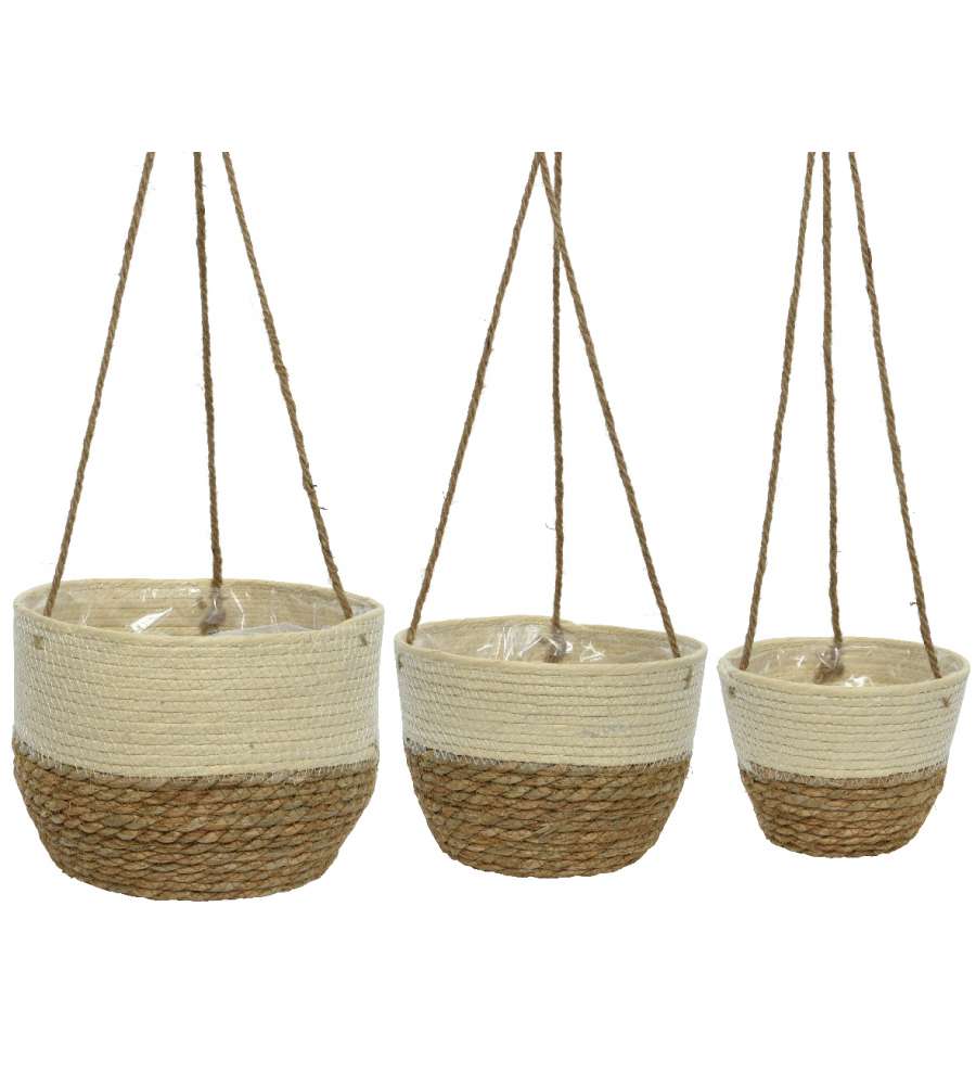 Cesta da appendere 24x17 cm colore naturale