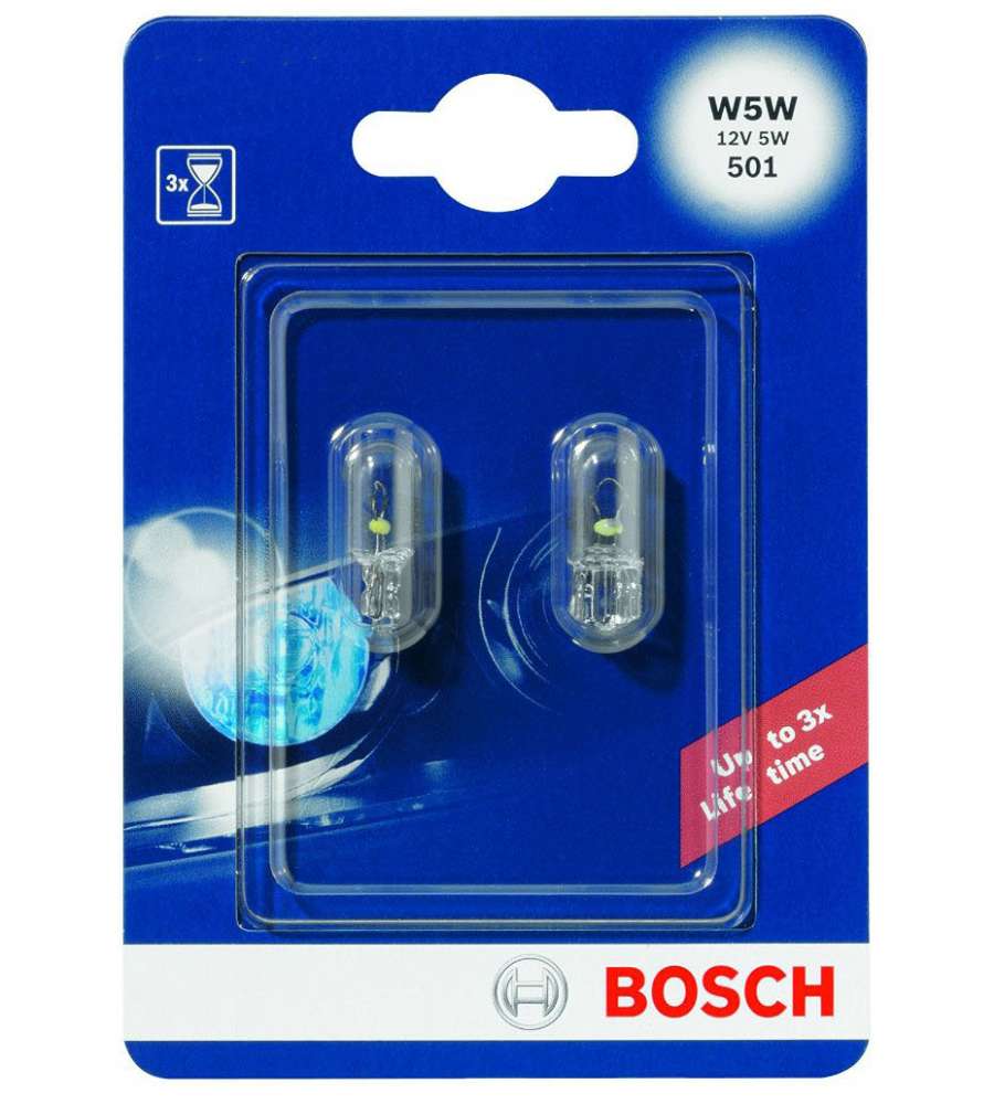 Coppia lampadine ausiliari Bosch W5W