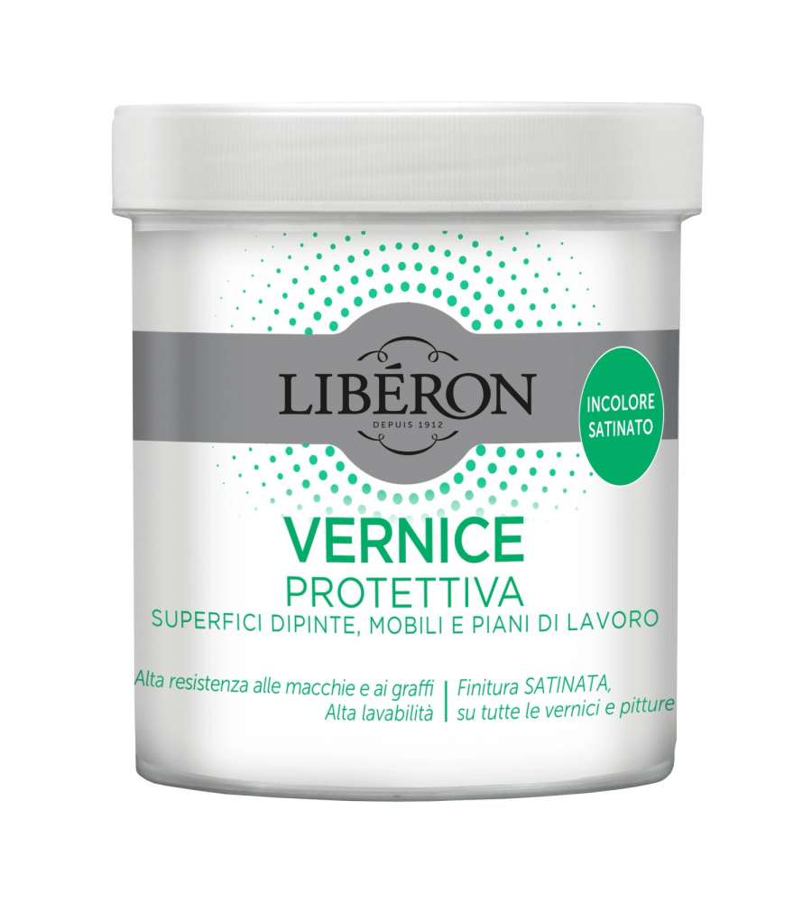 Lib�ron Vernice Protettiva Satinata Incolore 0,5 L per Mobili e Legno