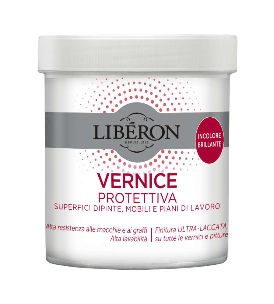 Lib�ron Vernice Protettiva Brillante Incolore 0.5 L per Mobili e Legno