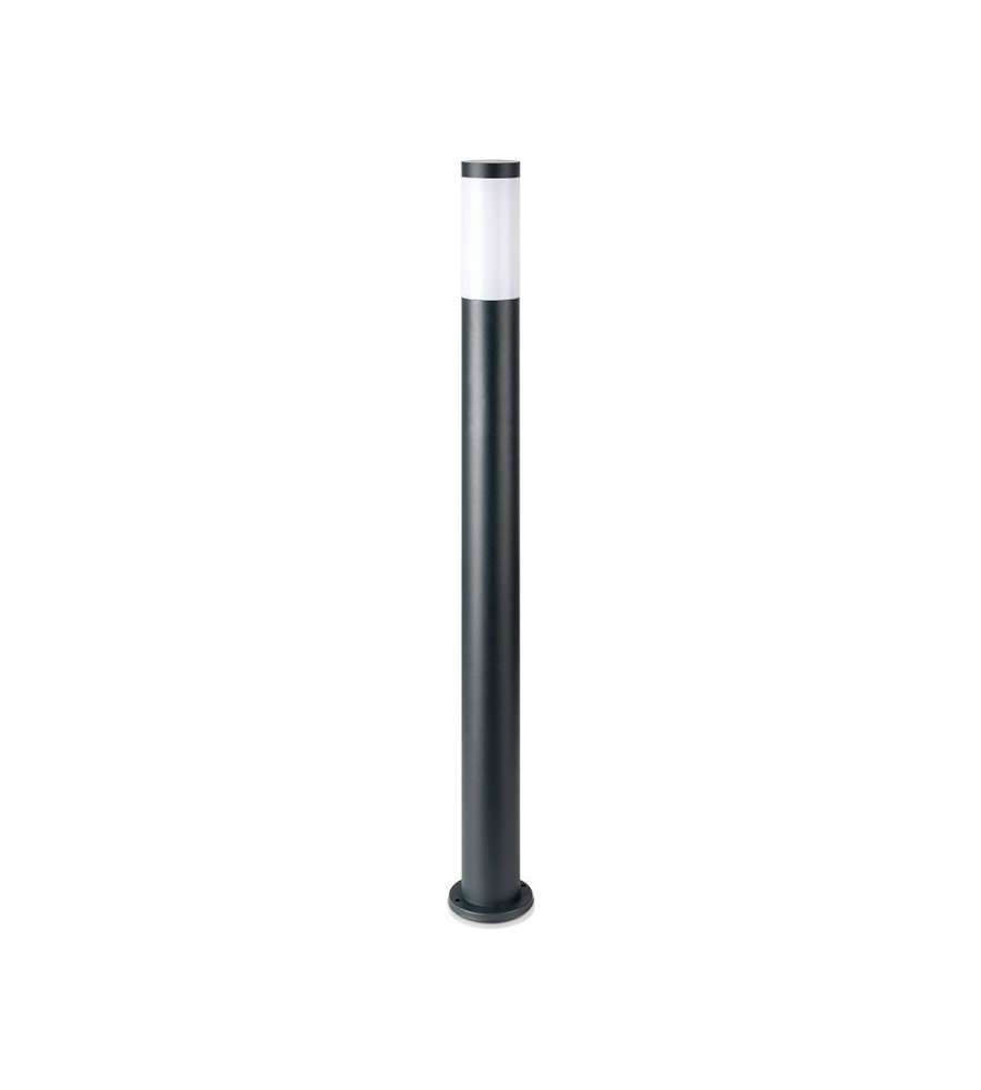 Piantana LED da Giardino 110cm con Portalampada E27 (max 60W) in Acciaio Inossidabile Grigio IP44
