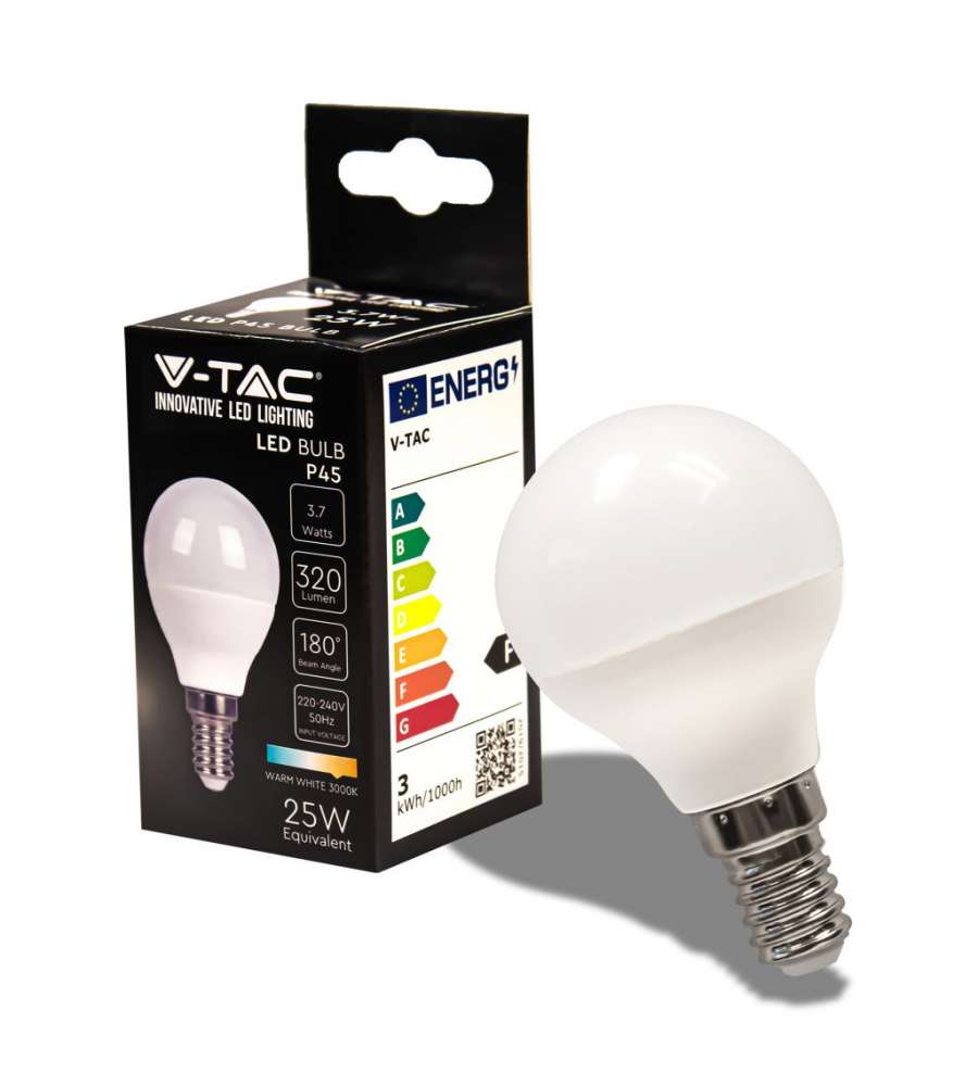 Lampadina LEDed E14 3.7w P45 3000k