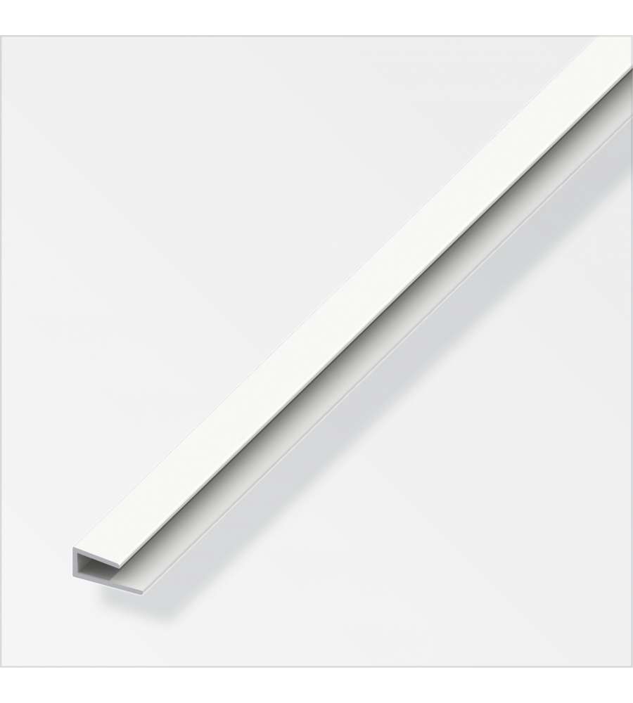 Profilo P Bordi 4Mm Pvc Bianco 1Metro