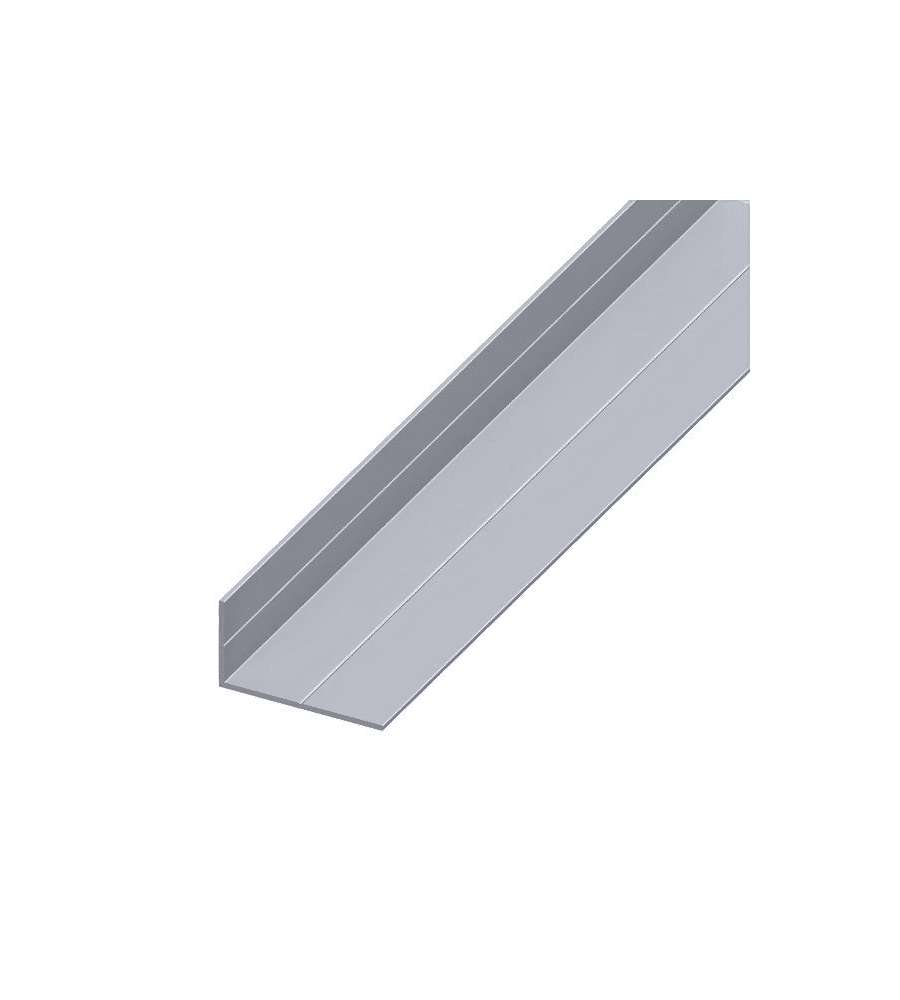 ALFER Angolare disuguale in alluminio naturale 15,5x27,5 mm - 1 m