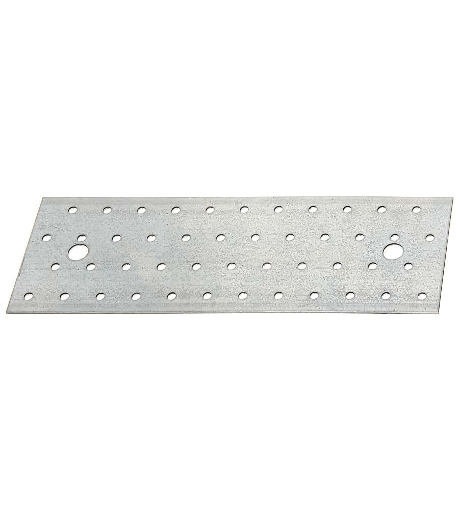 Piastra di giunzione multiforo 240x80x2,0 mm zincata