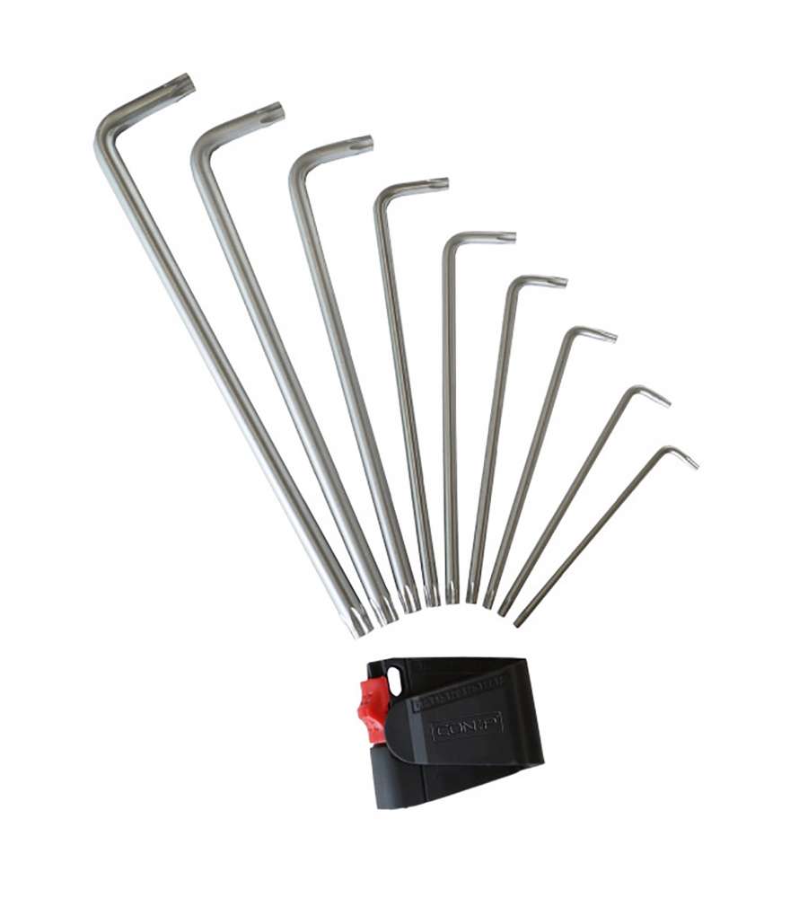 Set 9 chiavi Resistorx lunghe