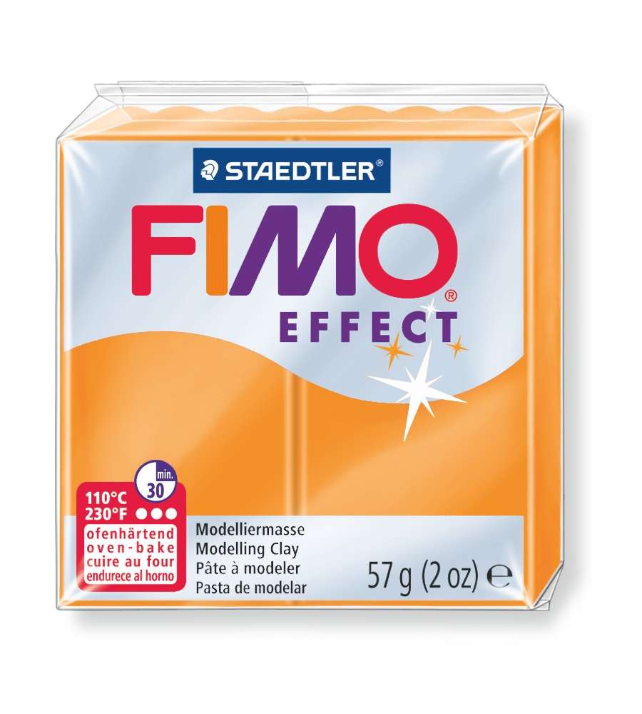 Pasta fimo soft effect 56 g arancio traslucido