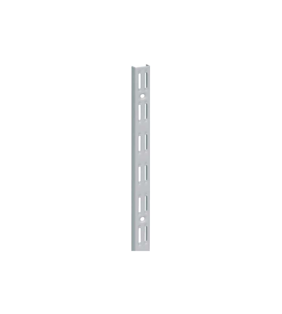 Cremagliera binario doppio - 100 cm. - grigio alluminio
