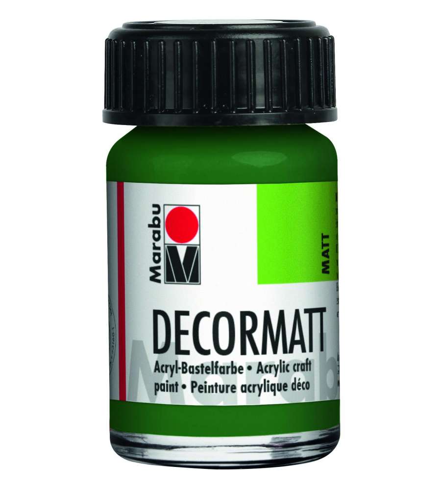 Vernice acrilica Decormatt Acryl 15 ml verde oliva