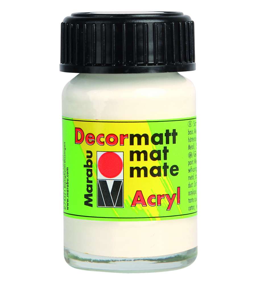 Decormatt Acryl Marabu 15 ml Bianco