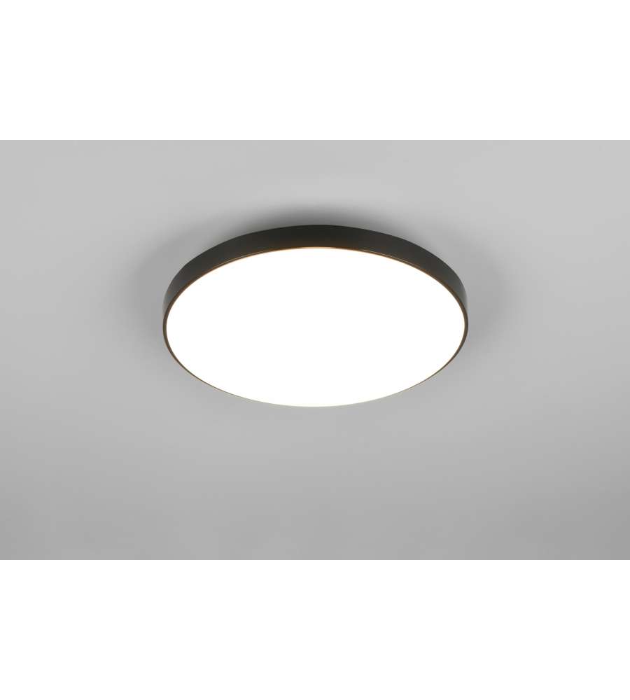 Reality Plafoniera Led Spica Nera - 18W 2000lm 4000K - D.27cm