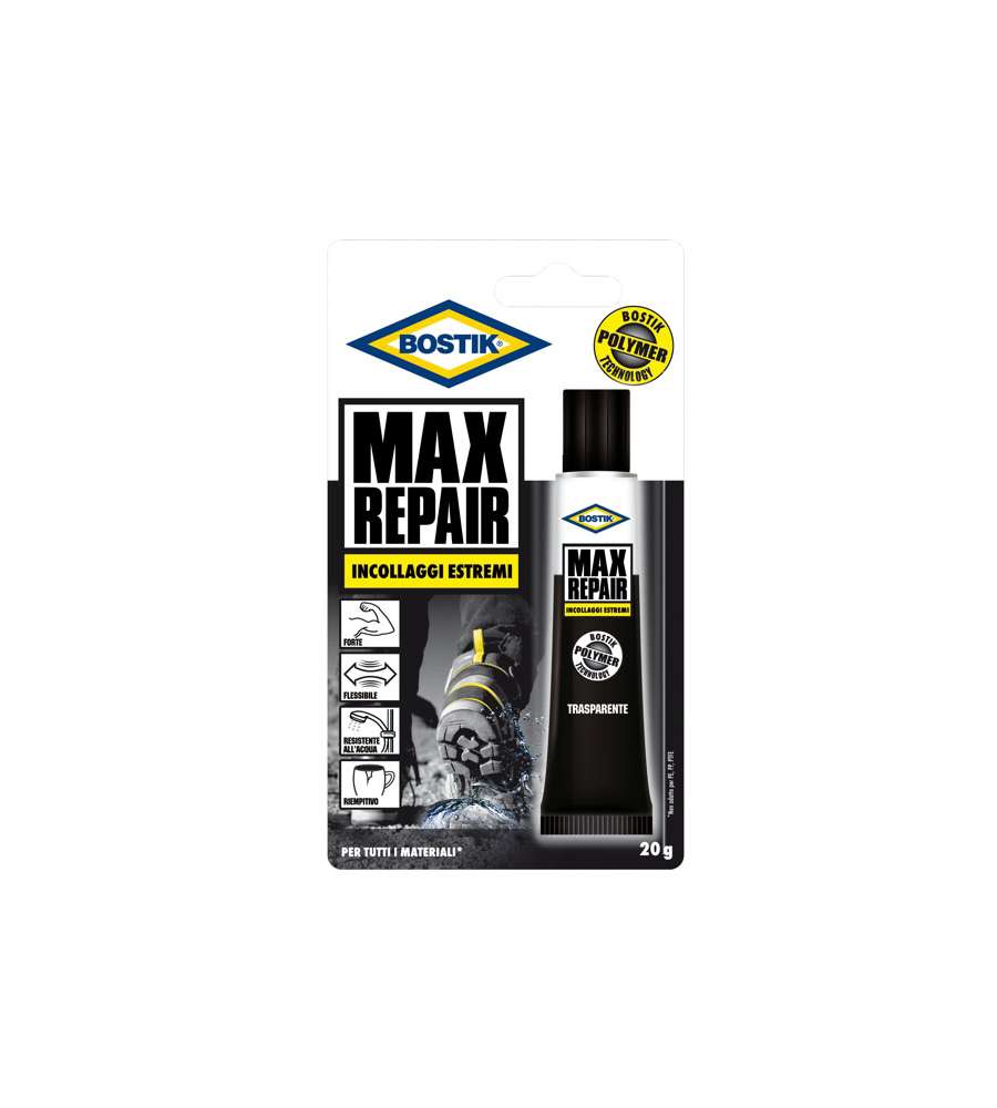 Adesivo per riparazioni Bostik Max Repair 20 gr