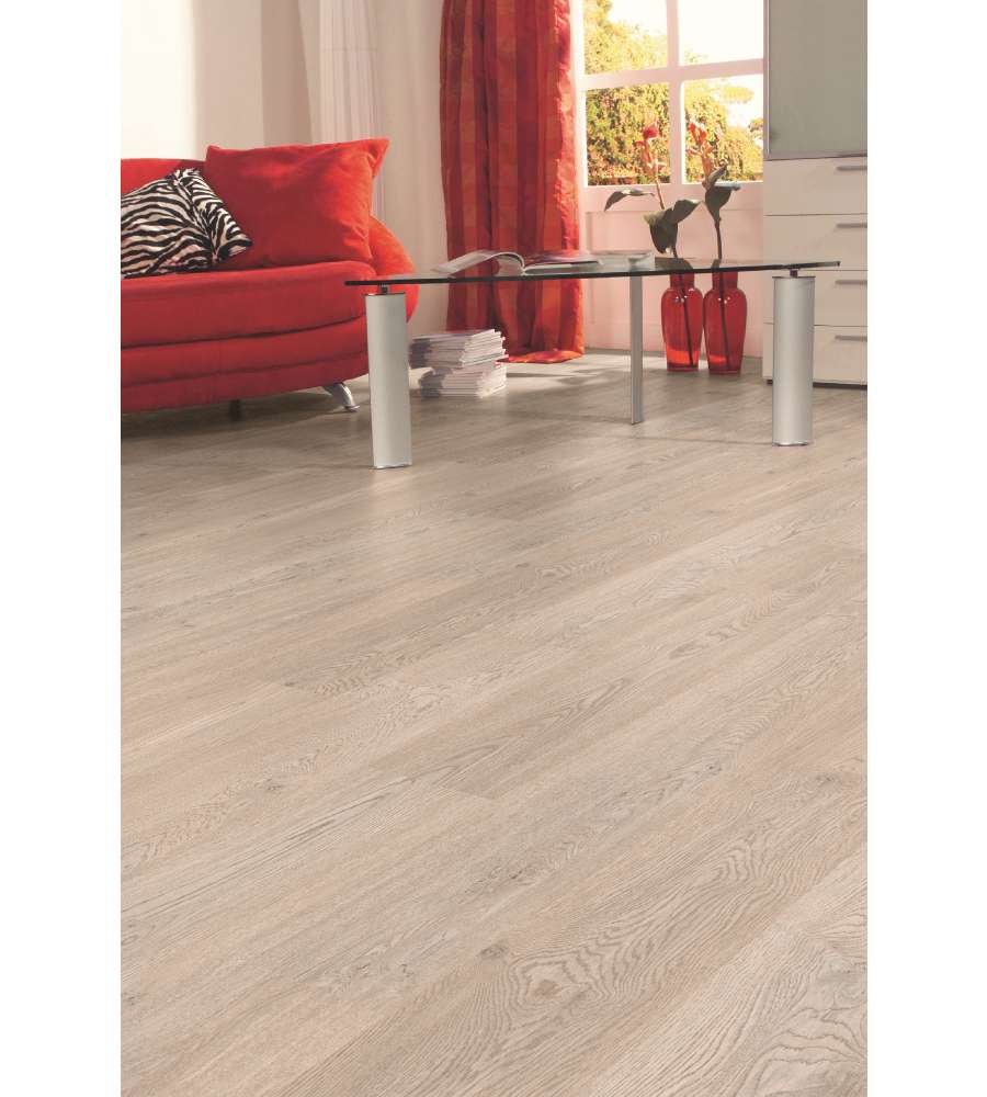 Pavimento in laminato AC4 Plancia white oiled