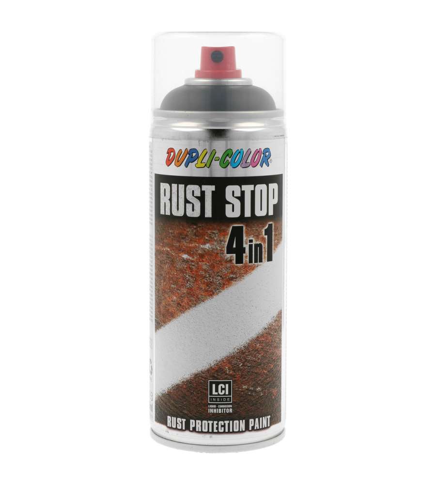 Smalto antiruggine RUSTSTOP RAL 9005 NERO PROFONDO SAT 400 ML