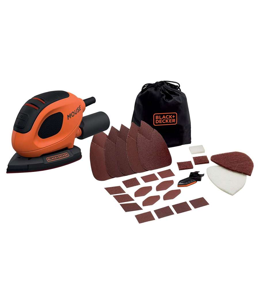 Black+Decker Levigatrice Mouse Multifunzione 55W