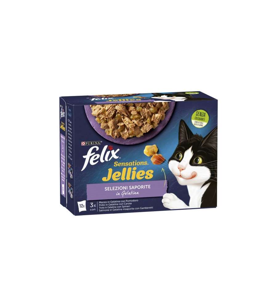 Felix Sensations Jellies Selezioni Saporite 12x85 g