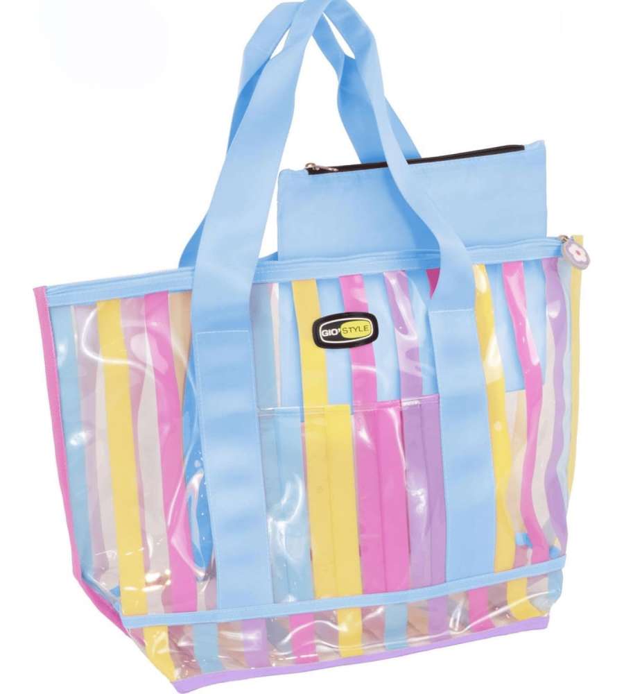 Gio'Style Borsa Mare Sandy Impermeabile Multicolore 50x15x35 cm