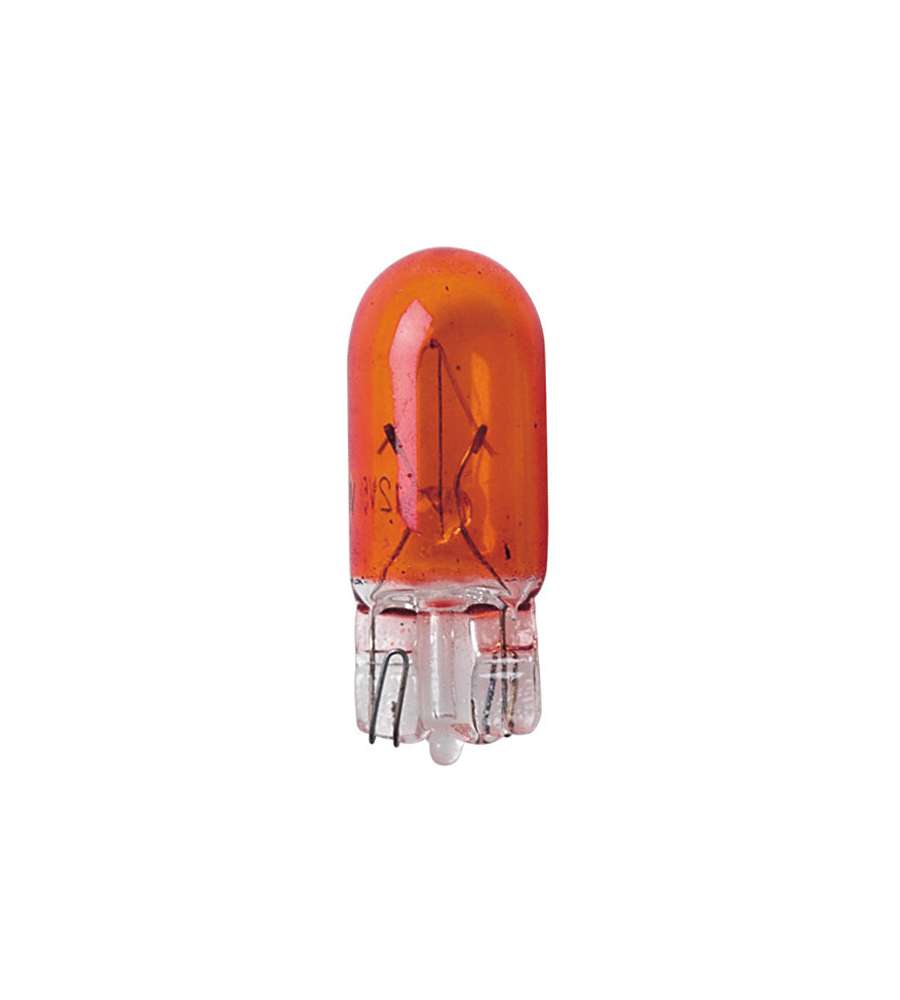 Lampada con zoccolo vetro wy5w 5w w2,1x9,5d 2 pz d/blister arancio