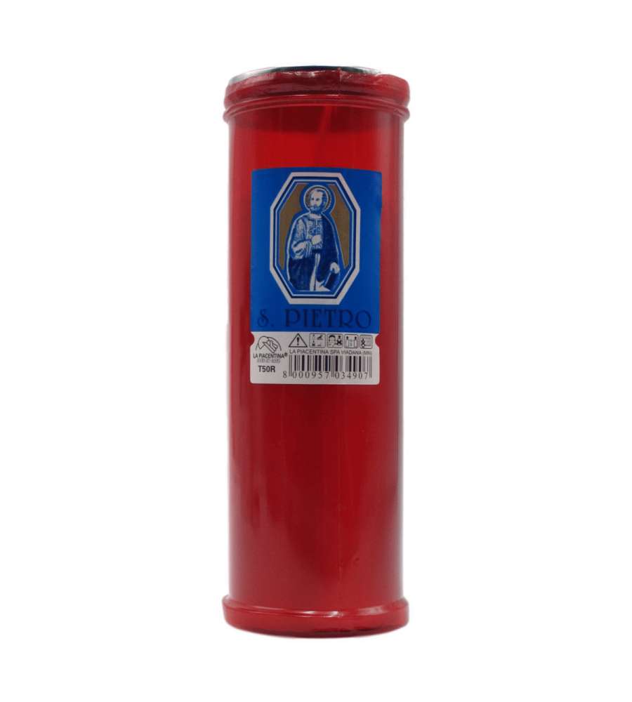 La Piacentina Lumini Rossi N.50 Cero Grande 50 Pezzi Colore Rosso