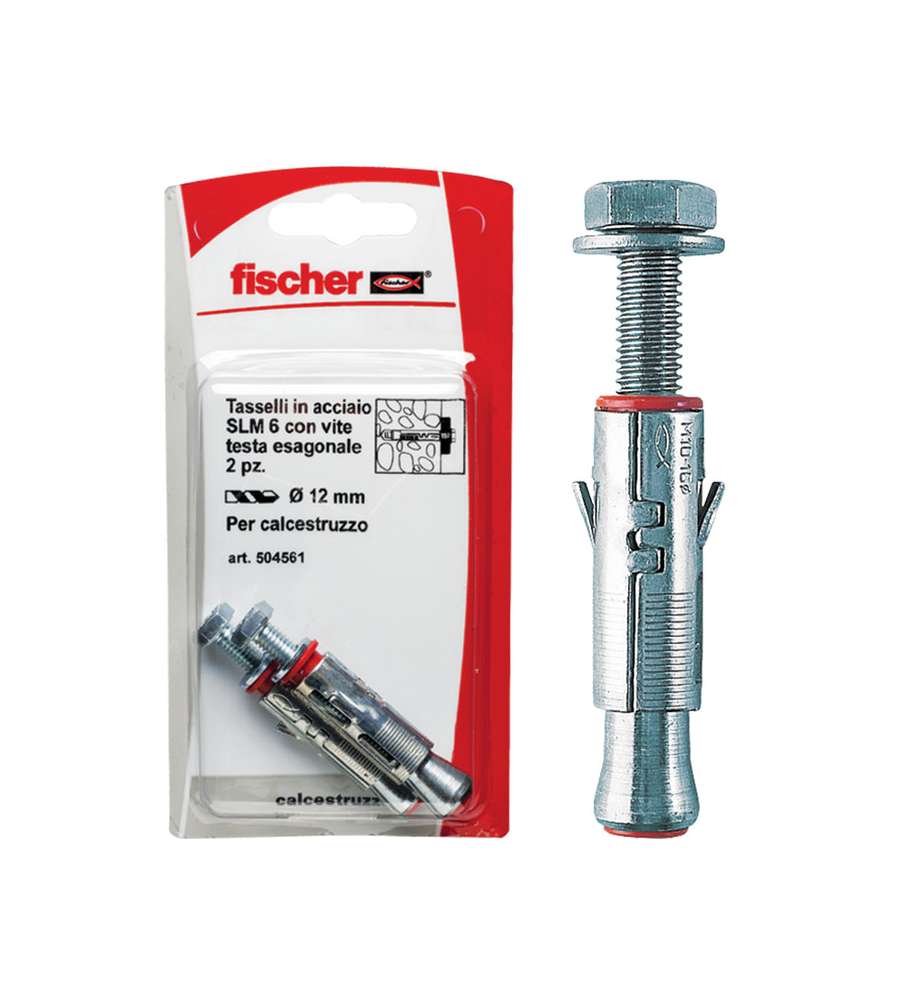 Fischer Tasselli acciaio SLM 6 TE K (2 Pz.)