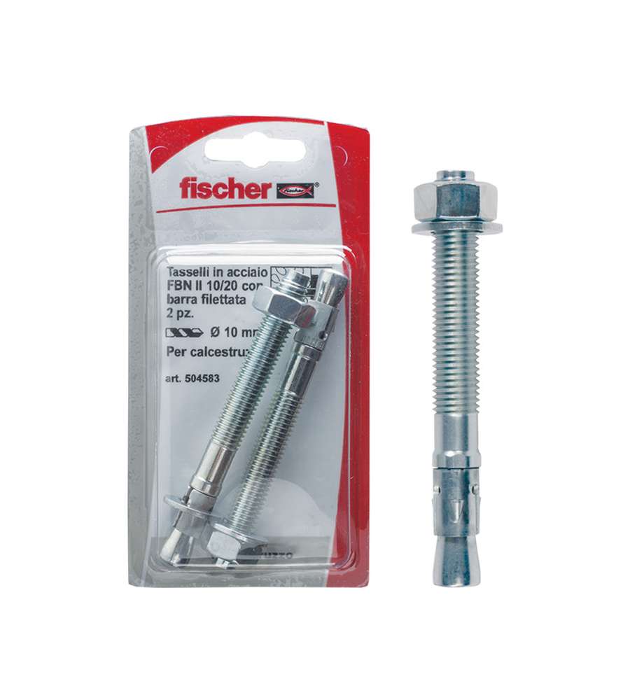 Fischer Tasselli acciaio FBN 8/10 K (4 Pz.)