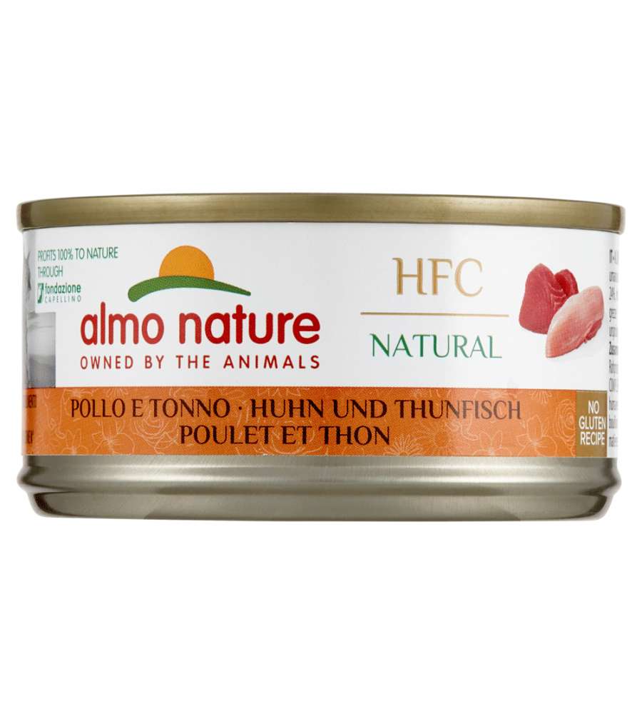 Almo Nature HFC Natural Gatto Pollo e Tonno 70 g - Alimento Umido