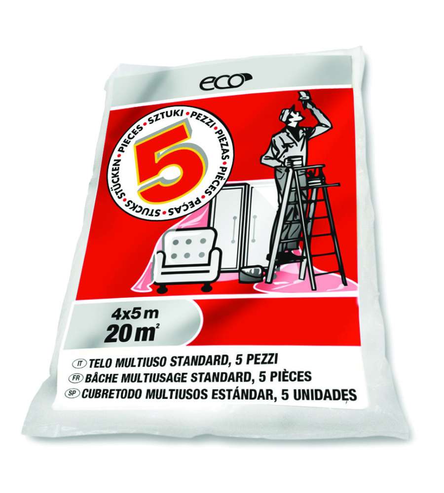 Set 5 teli protezione 4x5mt