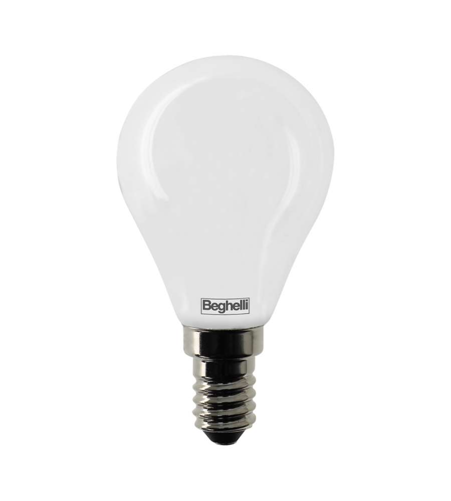 Lampadina a Led Tuttovetro Sfera 4W E14 4K 470lm Luce Bianca