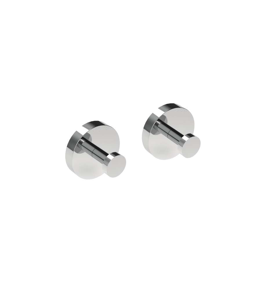 Metaform Appendiabito CLASS LUCIDA in acciaio inox grigio 5x5 cm