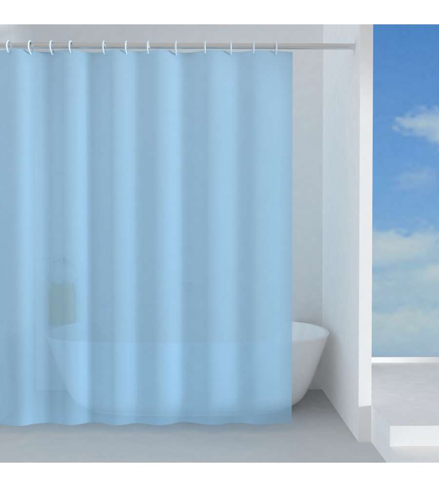 Basic Tenda doccia in peva Azzurra