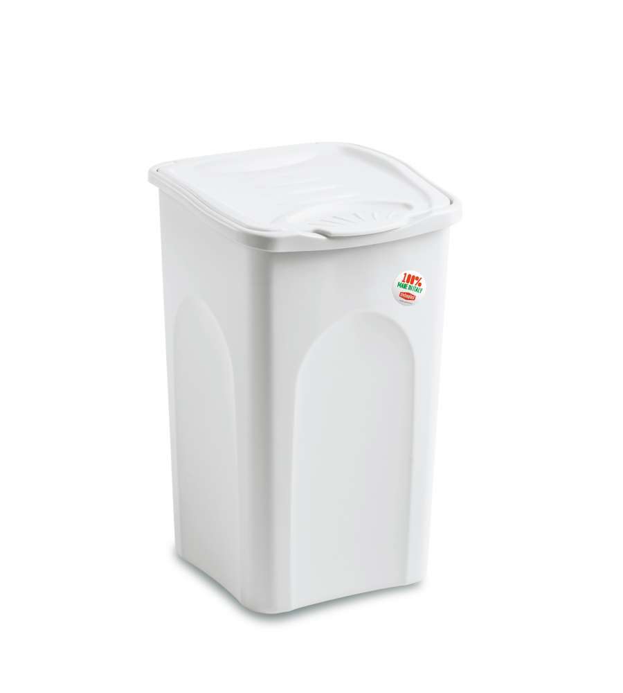 Portabiancheria bianco 50 l