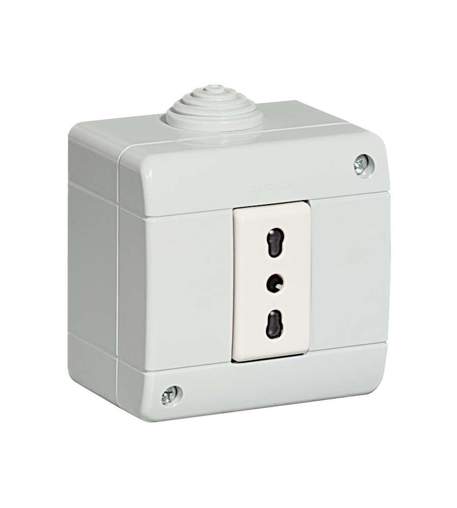 Bticino Kit presa bipasso in custodia IP40 1 Mod
