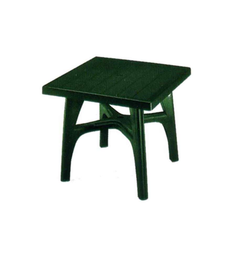 Tavolo resina quadroma x verde 80 x 80
