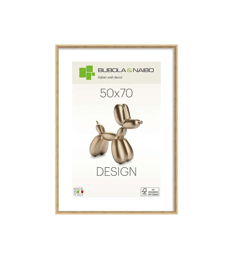 Cornice Olinda 50x70 cm in Legno Quercia per Foto e Poster