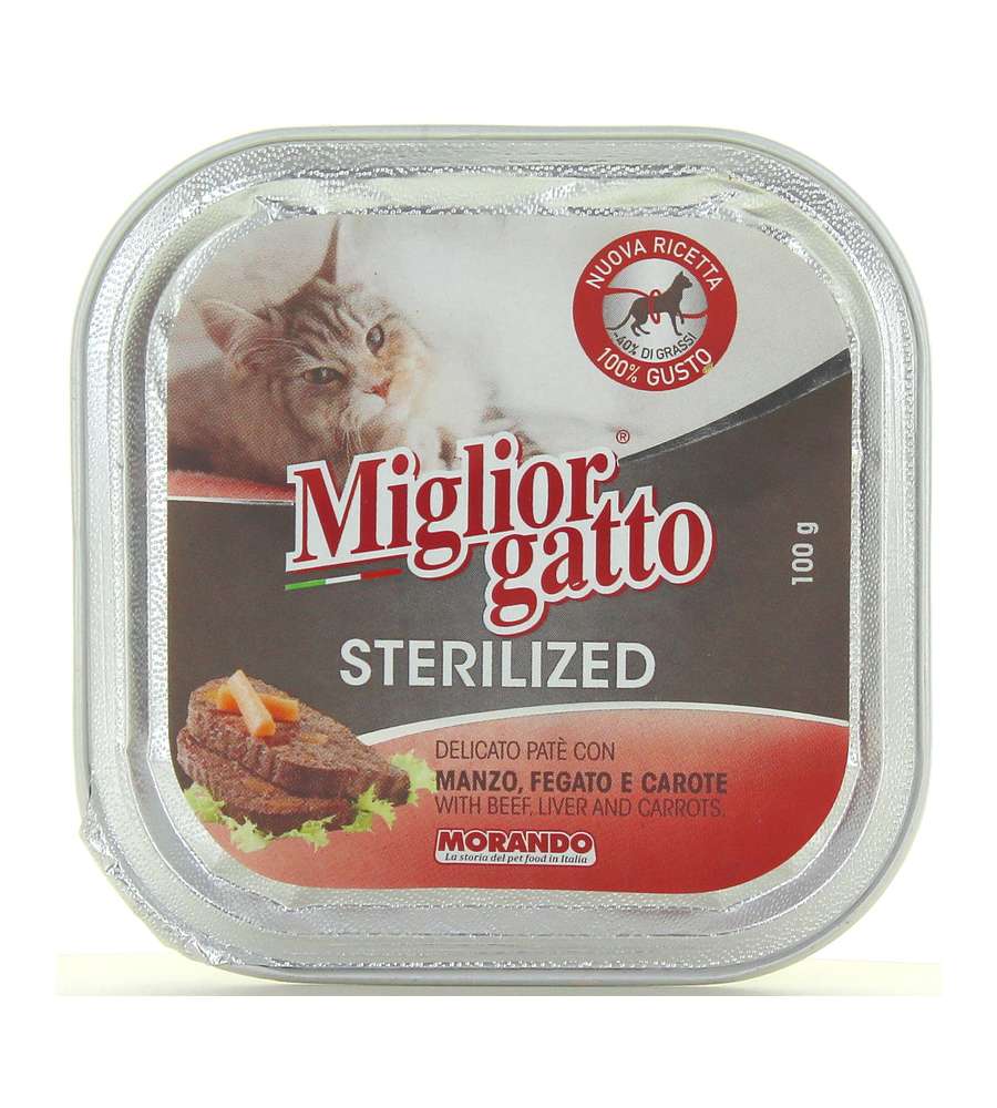 Sterilized Pat di Manzo Fegato E Carote Gr. 100