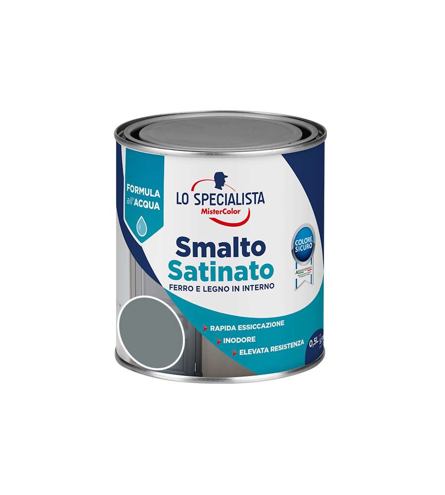 Lo Specialista Smalto Satin. Acqua Grigio Perla 0,500 l