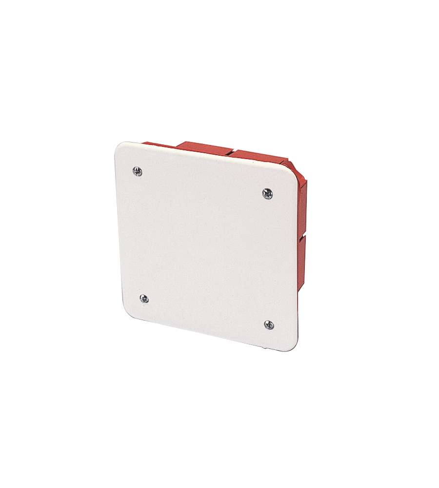 Scatola di derivazione da incasso con placca 92 x 92 x 45 mm