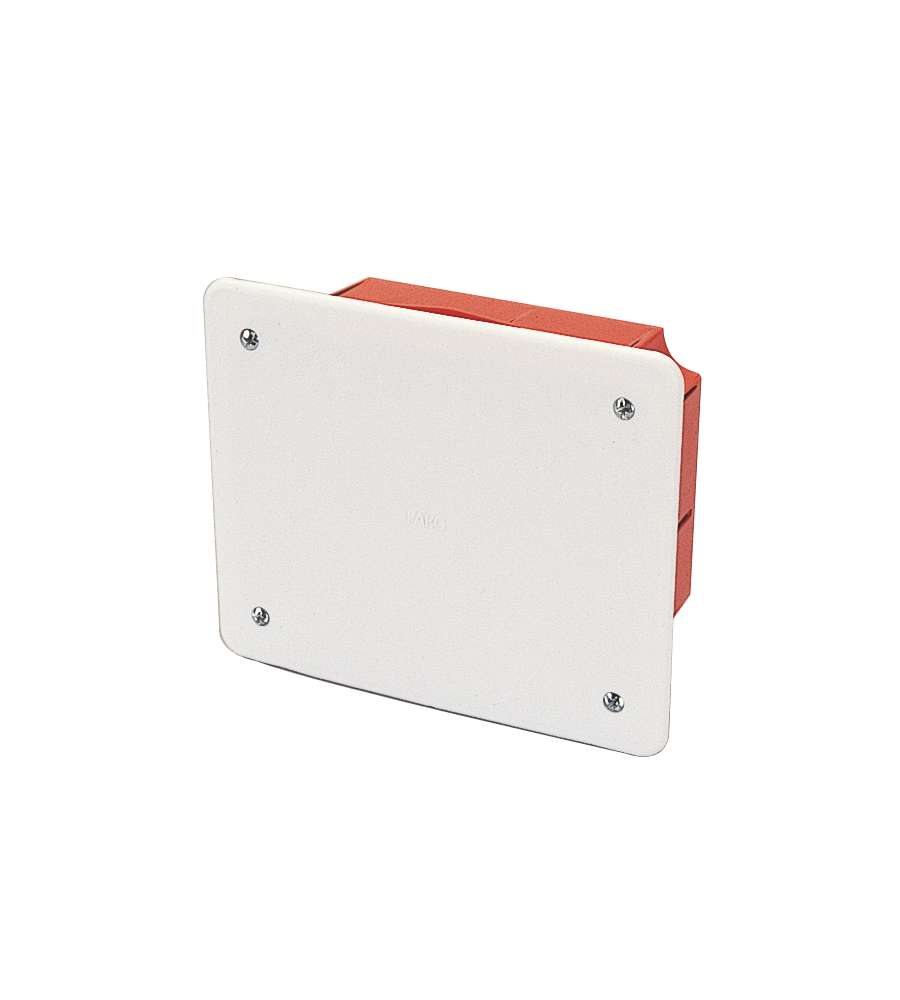 Scatola di derivazione da incasso con placca 119 x 96 x 50 mm