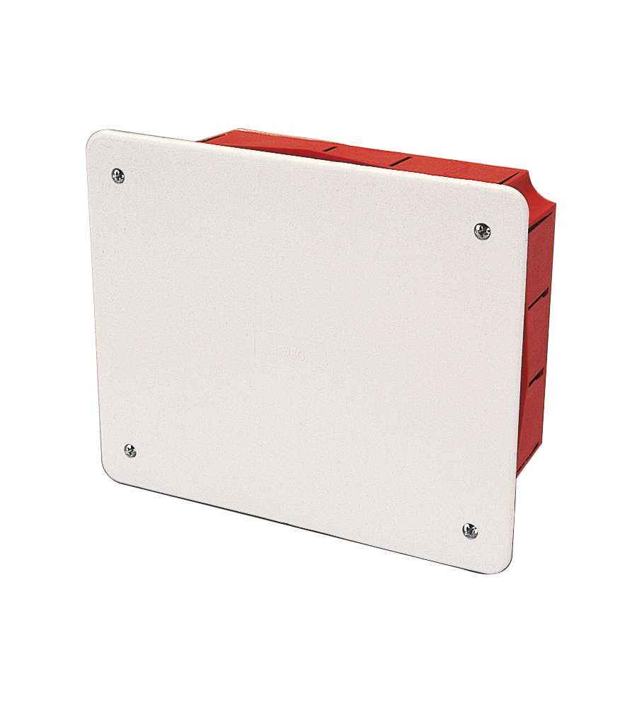 Scatola di derivazione da incasso con placca 161 x 130 x 70 mm