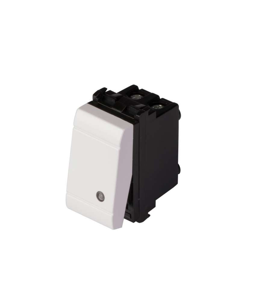 Frutto pulsante unipolare 16A-250V Evolution Bianco
