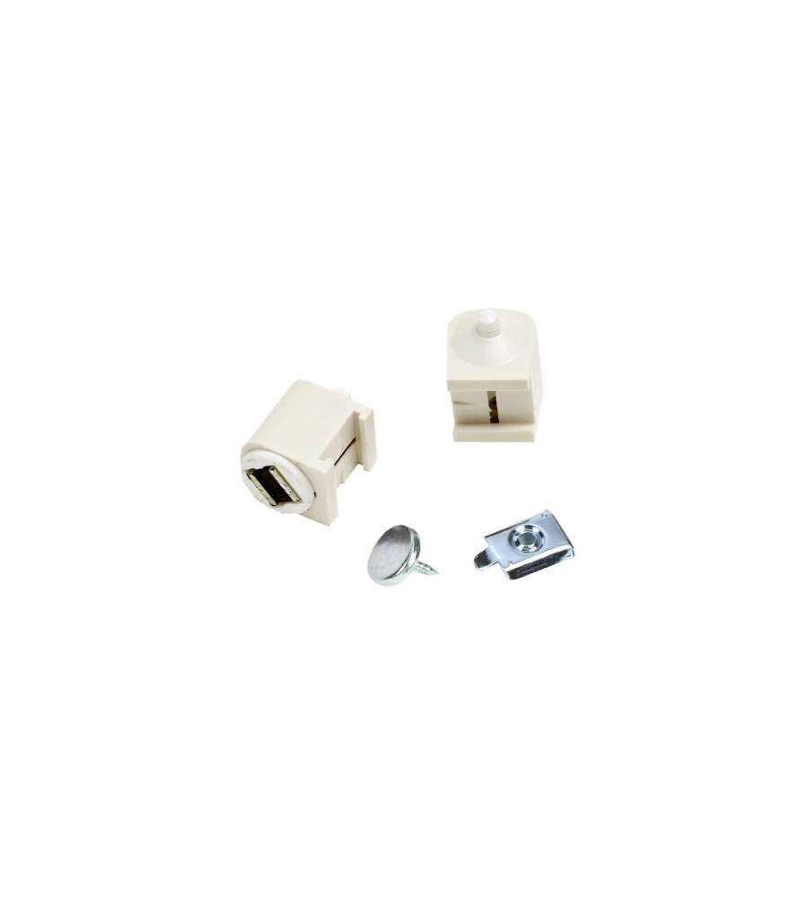 Chiusura Magnetica Con Piastrina Bianco Pz.2