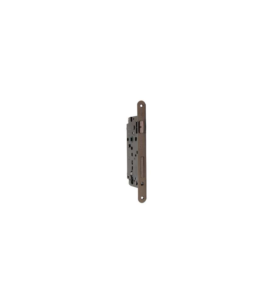 Serratura Foro Yale Bordo Tondo Mm.22 Entrata Mm.50 Bronzata