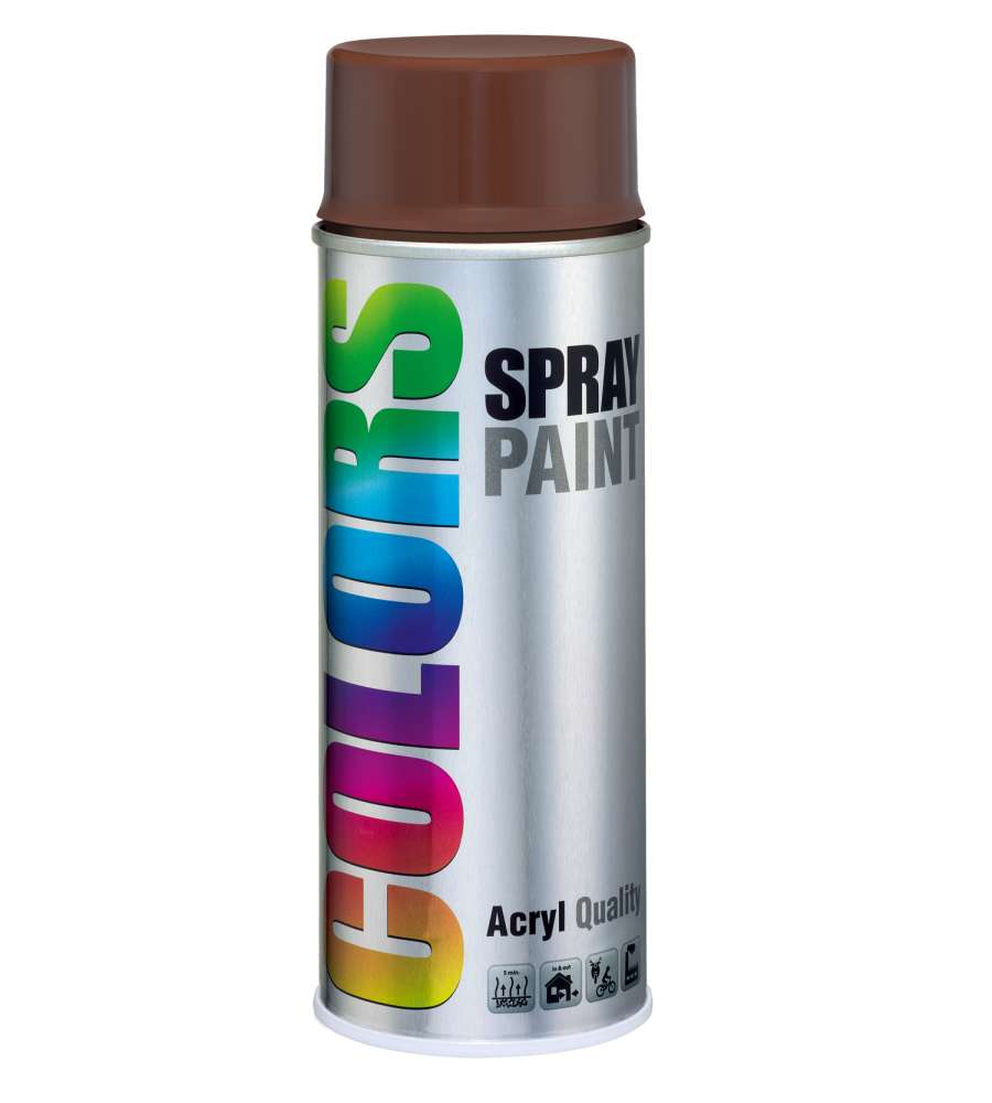 Smalto acrilico COLORS RAL 8011 MARRONE NOCE 400 ML