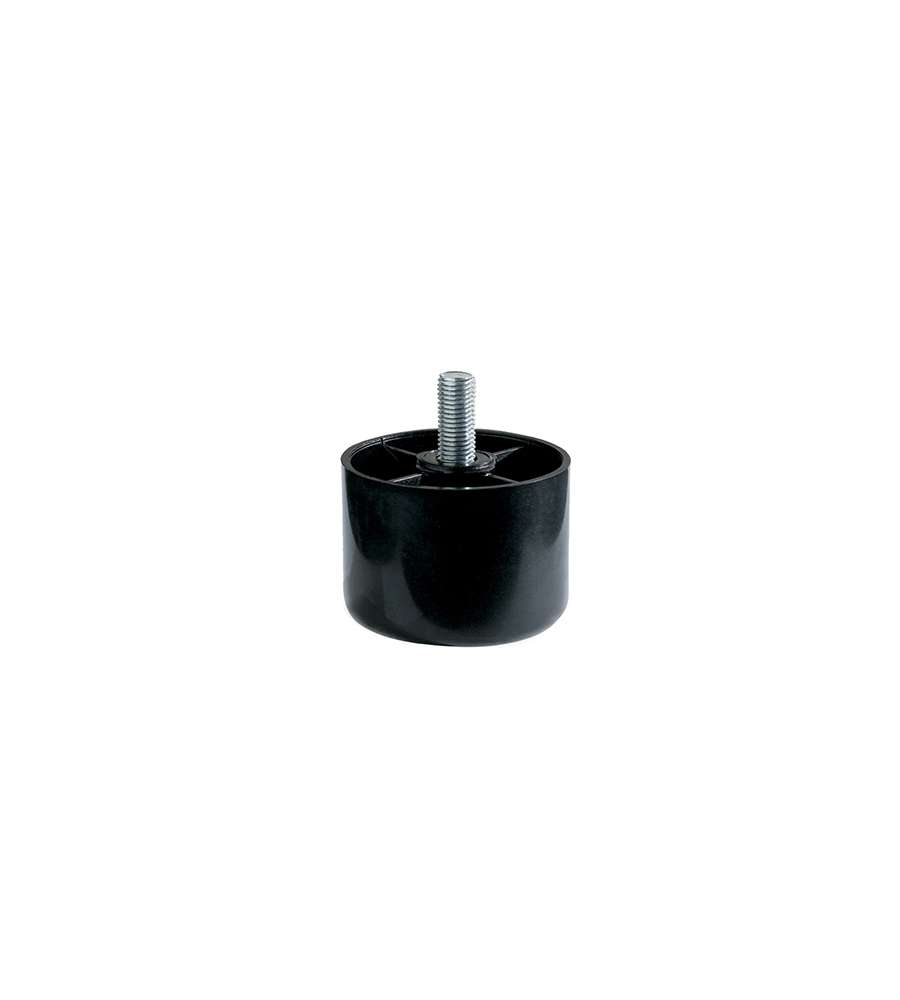 Piede in plastica serie diam 60 - H.60 mm - nero