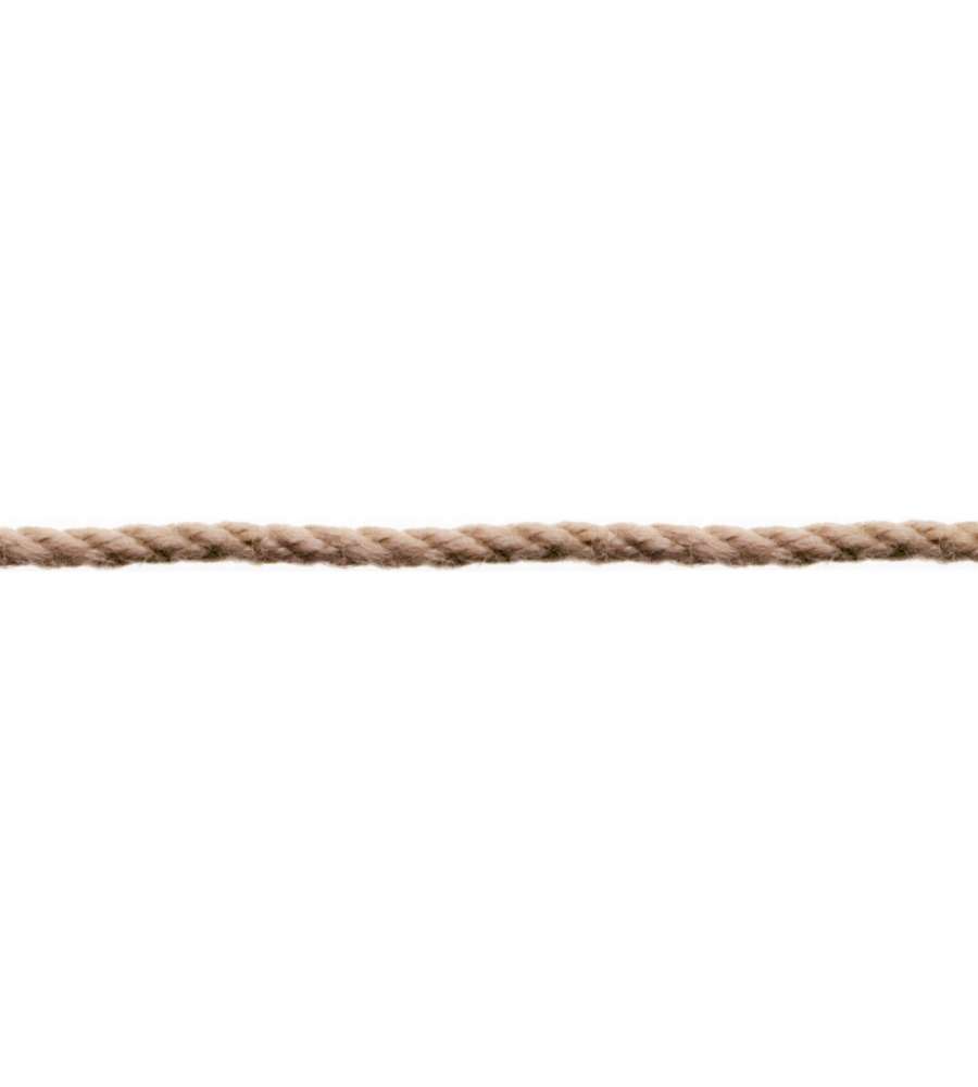 Corda in polipropilene color canapa  6 mm.