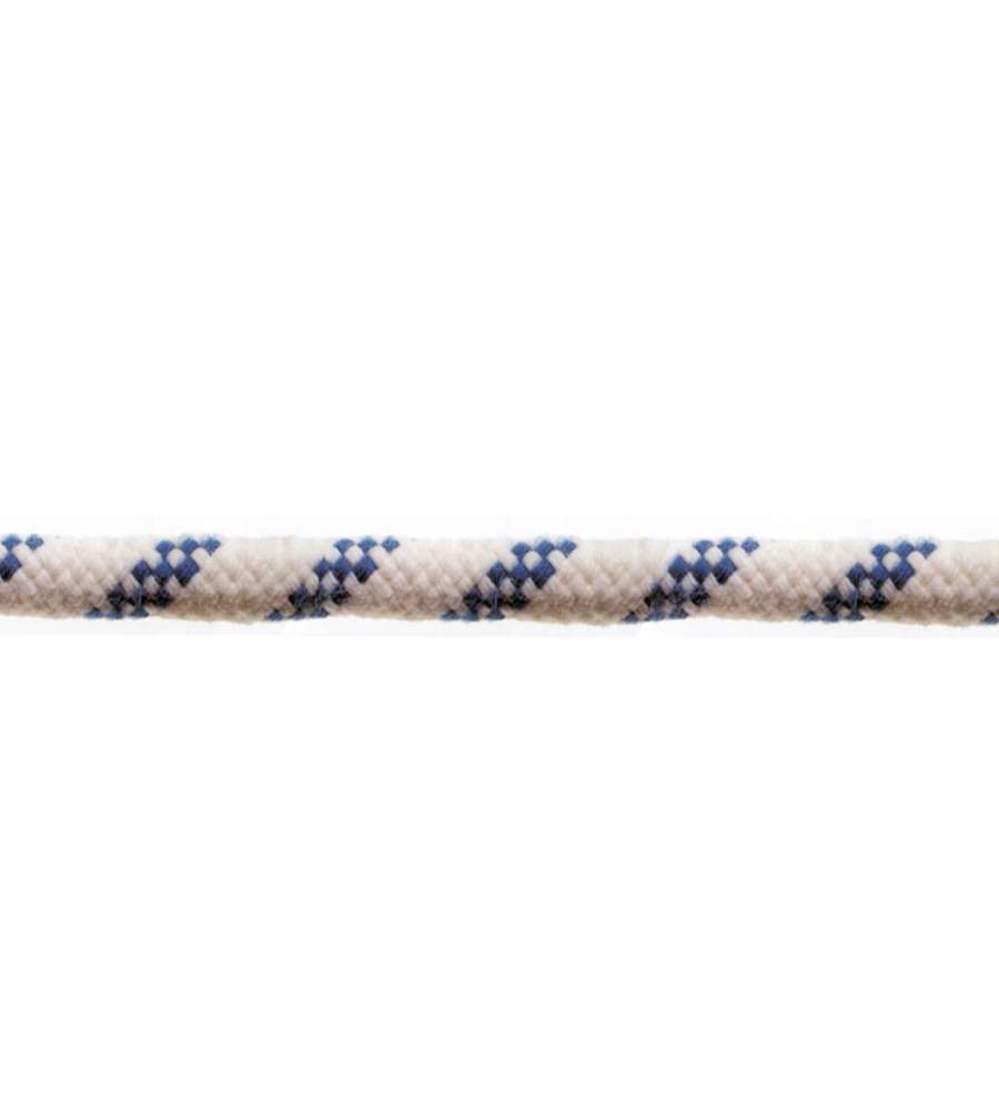 Corda in poliestere per uso nautico  12 mm. bianco/blu