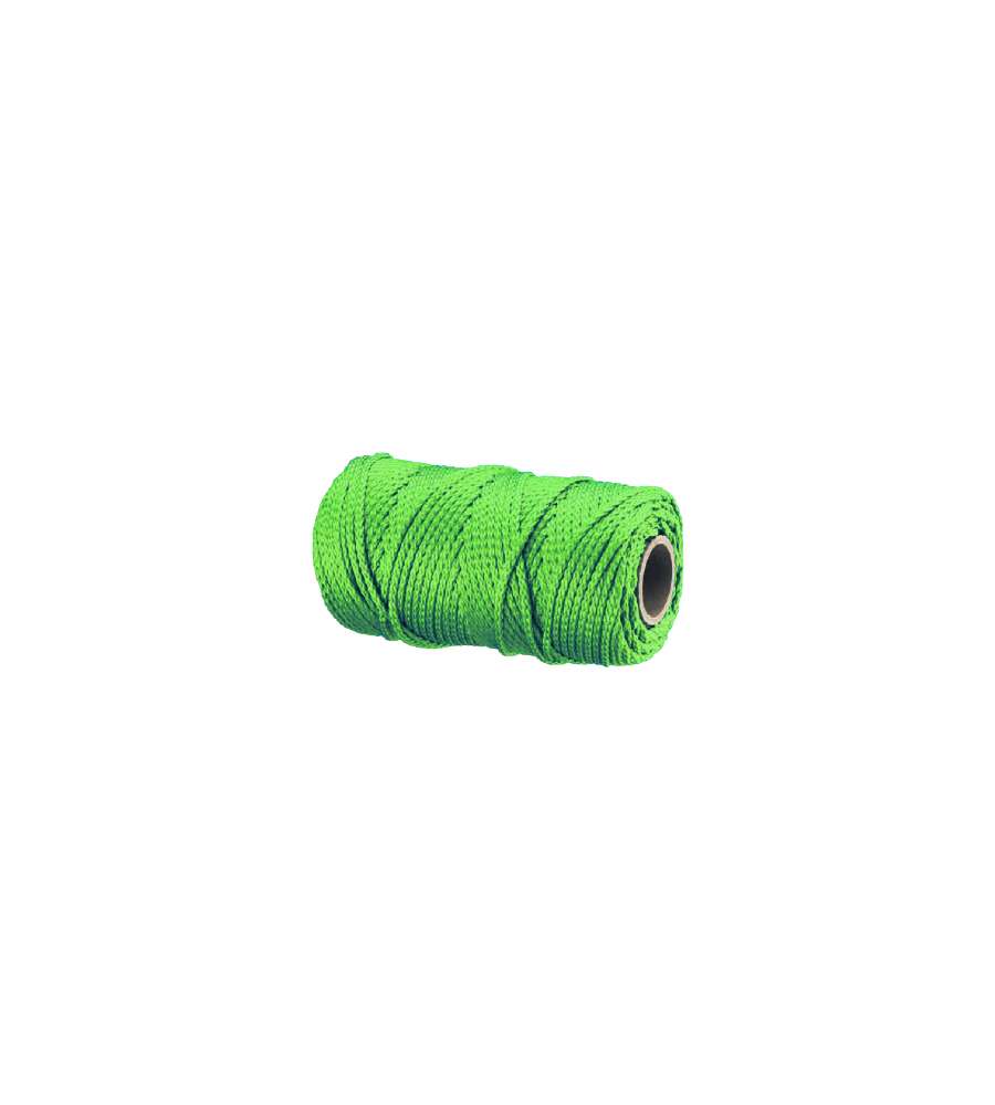 Treccia per veneziana in polipropilene  3 mm. verde chiaro 20 mt.